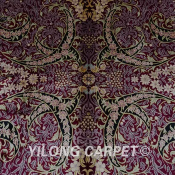Yilong 5.5'x8' persų kilimų stačiakampio vantage raudona rankų darbo kilimų/kilimėlių (0789)
