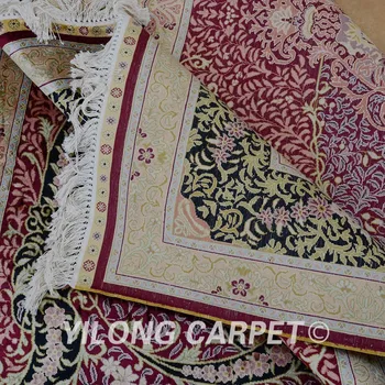 Yilong 5.5'x8' persų kilimų stačiakampio vantage raudona rankų darbo kilimų/kilimėlių (0789)