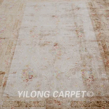 Yilong 5.5'x8' turkų Rankų darbo kilimų, kupranugarių rankomis rišti gryno šilko kilimai (1188)