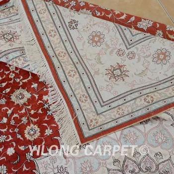 Yilong 9'x12' Senovinių klasikinių persų kilimas didelis raudonas medallion vantage tradicinių kilimų dizaino (0901)