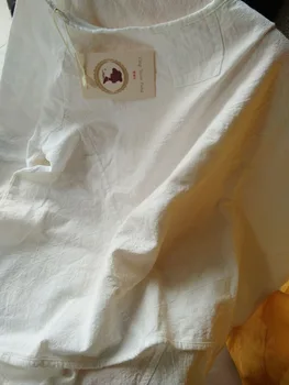 Ying Fang Yuan Karšto pardavimo pavasario Marškinėlius vasaros derliaus medvilnės skalbiniai viršuje prarasti didelio dydžio moteriški marškinėliai ilgomis rankovėmis tee marškinėliai femme