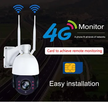 YobangSecurity Saulės Energijos 3G 4G CCTV Kameros LTE Belaidė IP Kamera Lauko 1080P Vaizdo Stebėjimo Pastatytas 32GB SD Kortelėje