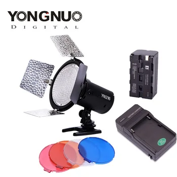 Yongnuo YN216 Pro LED Studija, Vaizdo, Šviesos, su 4 Spalvų Plokštės Canon Nikon Sony DSLR Kamera + NP-F750 Baterija + Kroviklis