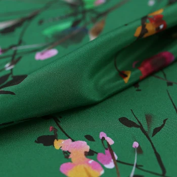 Yu jie xiang čing skaitmeninis spausdinimas natūralaus šilko krepo DE chine audinio suknelė tissus as metrų tela tecidos metro pigūs DIY