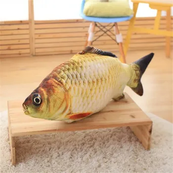 YunNasi Modeliavimas Plonas Įdaryti Žuvis Pagalvę Lėlės 60cm 3D Senų Karpių Žaislai, Pliušas, Smulkių Žuvų Ponjo Žaislai Mergaitėms Gimtadienio Dovanos