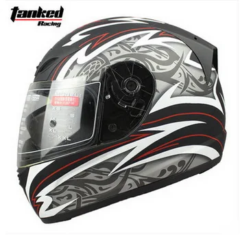 Zatankowany Lenktynių T112 visą veidą motociklo šalmas motociklų drk dviratininkas saugos moto off road motokroso šalmai