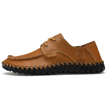 ZDRD 2018 Rankų darbo odiniai batai, vyriški laisvalaikio kvėpuojantis, valtys Oksfordo verslo batraiščiai, vyriški balanso prabangus butas batai