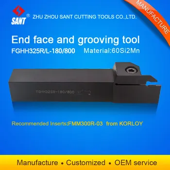 Zhuzhou Sant cnc pjovimo įrankiai Griovelį įrankių laikiklis FGHH325R-180/800 su Korloy įdėklai FMM300R-03 parduodant karštas užsienyje