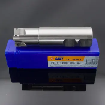 Zhuzhou Sant Pjovimo frezavimo cutter su 90degree EMP01-032-XP32-AP11-04/PE01.11W32.032.04 Mached karbido įterpti APKT11T308