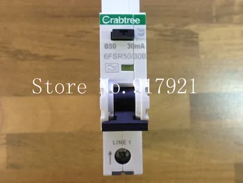 [ZOB] Importuotų Crabtree 6FSR50/30B nuotėkio raštas kompaktiškas nuotėkio apsaugos jungiklis 1P50A 30MA --2VNT/DAUG