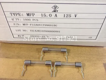 [ZOB] Japonijos importuotų JET pin MFP 6X30 15A125V draudimo SAUGIKLIS micro stiklinis vamzdelis saugiklis --200pcs/daug