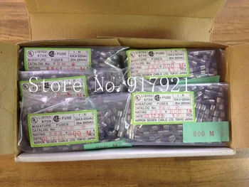 [ZOB] JET FBM 5X20 800MA250V 0.8 importuotų iš Japonijos, SAUGIKLIS stiklinis vamzdelis saugiklis originalus --200pcs/daug