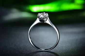ZOCAI Vestuvinį Žiedą 0.23 CT F-G/ SI Sertifikuota Originali Nekilnojamojo Diamond Engagement Ring 18K White Gold Diamond Ring JBW00167