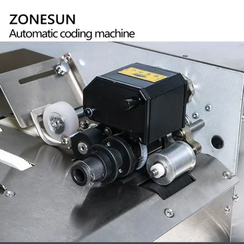 ZONESUN 3-30cm MANO-380F gamina kietojo rašalo roll Kodavimo kortelė, maišelis nuolat data spausdintuvas mašina