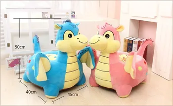 įdaryti žaislas mielas dinozaurų pliušinis žaislas apie 54x45cm sofos pagalvę užtrauktukas uždarymo,pagalvėlė ,vaikų žaislų,gimtadienio dovana d2521