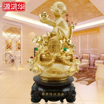 Šaltinis Honghua naujas gausybės ragas Pasisekė Beždžionė Lobis Beždžionė papuošalai gyvenimo kambario baldai, baldai parduotuvės atidarymo dovanos