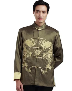 Šanchajaus Istorija kinijos Striukė vyrams kinijos tradicinių drabužių dragon marškinėliai tradicinę kinų Drakonas striukė Vyras