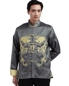 Šanchajaus Istorija kinijos Striukė vyrams kinijos tradicinių drabužių dragon marškinėliai tradicinę kinų Drakonas striukė Vyras
