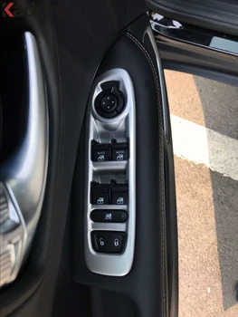Šildomi Automobilių Aksesuarai Dėl Jeep Compass Antra GE 2017 2018 ABS Matinis Langų Pakėlimo Mygtuką, Sureguliuokite Padengti Valdymo Jungiklio Skydelis LHD