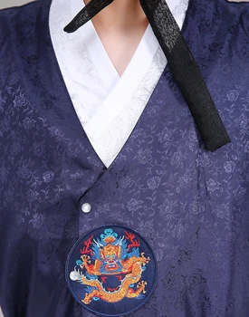 Šilko Stačiatikių Korėjiečių Tradicinių Kostiumų Vyrų Korėjos Karališkosios Vestuvės Kostiumas Satino Vyrų Hanbok Korėjos Kostiumas Tautinių Drabužių 18