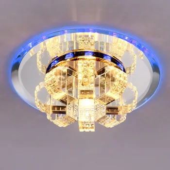 Šiuolaikinės 3W LED Kristalų Koridoriaus lubų lempa Nauja Stiliaus prieškambario balkono lubų Šviesos kambarį lubų Šviestuvai