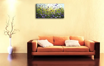 Šiuolaikinės aliejus, drobė menas Abstraktus gėlių dekoracija frameless tapybos atspausdintas dydis 16x32 colių pakabinti ant sienos nemokamas pristatymas