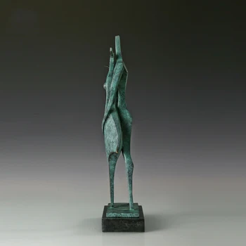 Šiuolaikinės Apdailos Abstraktaus Meno Bronzos Skulptūra šokių mėgėjas Statula Vertingas Kolekcijas