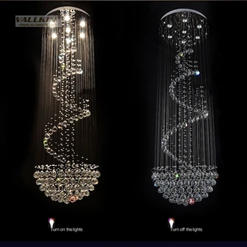 Šiuolaikinės Kristalų Liustra Gyvenimo blizgikliai de cristal Apdailos LED Pakabučiai ir Šviestuvais, Namų Patalpų Apšvietimas, Lempos VALLKIN