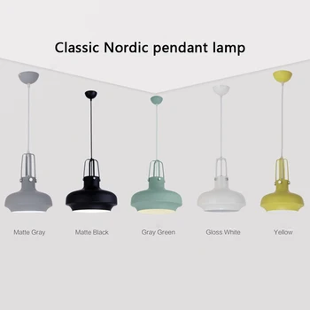 Šiuolaikinės Loft Šiaurės kabinti aliuminio Pakabukas Lempa lamparas Įrenginiai E27 LED sieniniai šviestuvai Virtuvės, miegamojo kambarį Kavinė