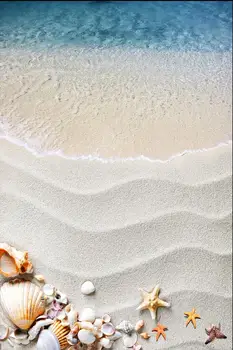 Šiuolaikinės Užsakymą 3D Grindų Sieniniai Gražus Paplūdimys 3D Grindų Lipdukai, Freskos-3d PVC Tapetai lipnios Aukšte Tapetai-3d