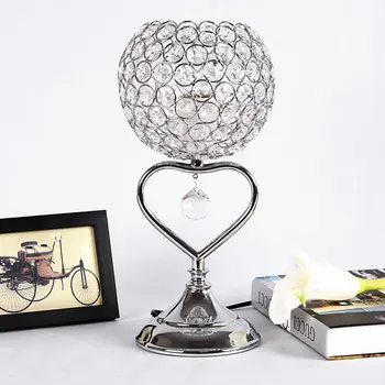 Šiuolaikinės Širdies Kristalų Miegamojo staliukas, Lempa Studijų Kambario Stalas Šviesos Crystal 