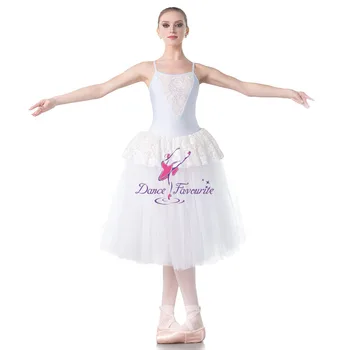 Šokių Mėgstamą 18003 Nauji Ilgi Pre-profesionalių Baleto Mdc Nauja Ballerina Baltas Bodicec Baleto Mdc Ballerina šokių Kostiumas