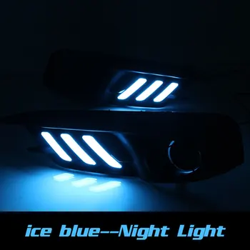 Šviesos važiavimui dieną DRL Honda Civic 2016 2017 Priekinio Rūko žibinto Dangtelis Baltos DRL Geltona Tekinimo LIght / ice Blue Night Light