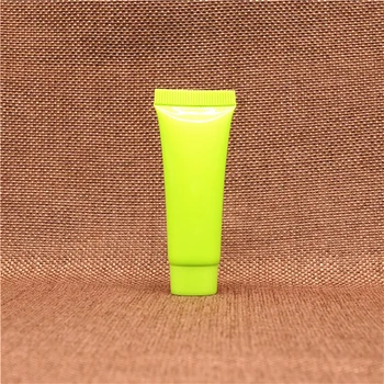 Žalia 10ml Plastiko Kosmetikos Išspausti Butelis Viešbutis Prekių Šampūnas Konteinerių Valiklis Kremas Minkštas Vamzdžiai Nemokamas Pristatymas