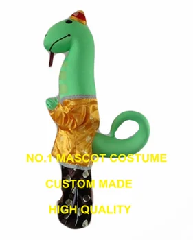 žalia gyvatė, talismanas kostiumas užsakymą suaugusiųjų dydis animacinį personažą cosplay karnavalas kostiumas 3324