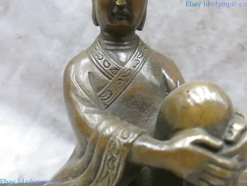 Žalvario skulptūra Kinija raižyti bauda vario budizmas budos medinio suolo Statula