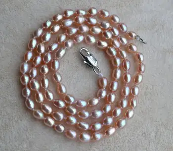 Žavinga Perlų juvelyrinių dirbinių , Gėlių mergaičių Mažų Perlų Vėrinį,3-5mm Levandų Perlų Karoliai,Maža Perlas.Draugei Dovana