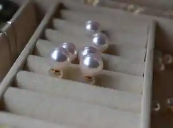 žavinga pora 11-12mm pietų jūros apvalus natūralus baltas perlo auskaru>jewerly nemokamas pristatymas