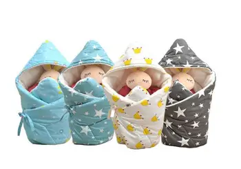 žiemos naujagimiui suvystyti wrap medvilnės, storas, minkštas kūdikių naujagimio priėmimas Antklodė & Swaddling Wrap Antklodė Sleepsack