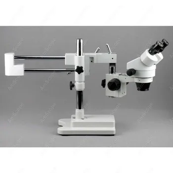 Žiūronų Stereo Mikroskopas--AmScope Prekių 7X-90X Žiūronų Stereo, Zoom su Dvigubo Rankos Bumas Stendas