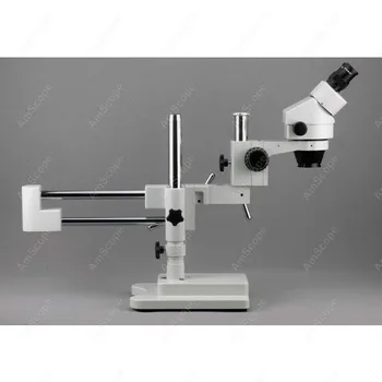 Žiūronų Stereo Mikroskopas--AmScope Prekių 7X-90X Žiūronų Stereo, Zoom su Dvigubo Rankos Bumas Stendas